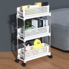 1pc 3 Layer Movable Kitchen Storage Rack Sliding Gap Pullout Storage Rack