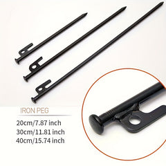 4pcs Steel Ground Nails for Camping and Beach Camping