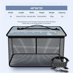 Portable Collapsible Fishing Basket with Quick Drying Technology