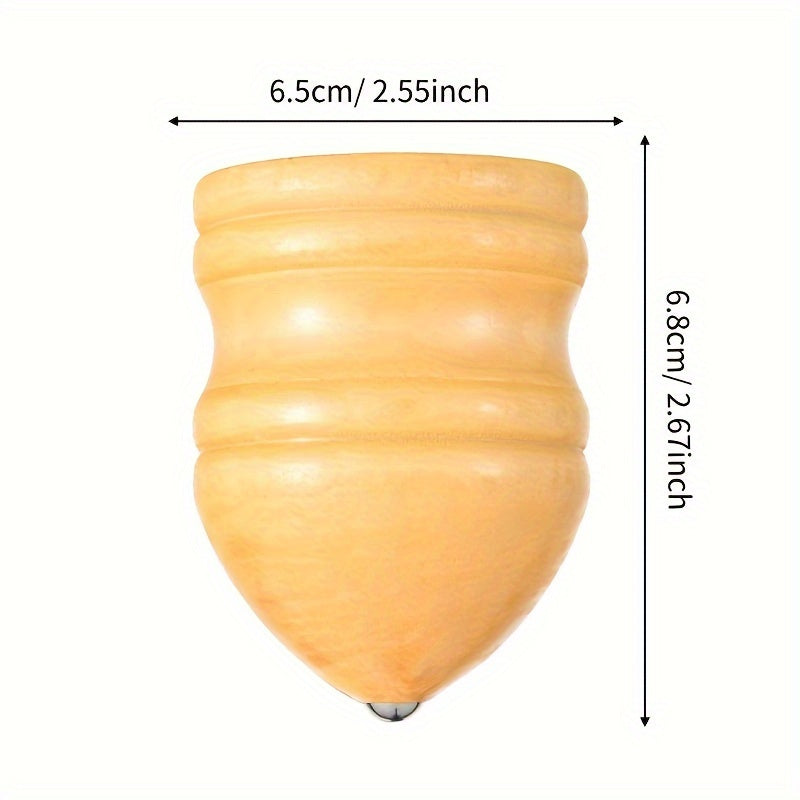 Solid Wooden Tops with Whips Fitness Ice Playing Hand Playing Wooden Toys