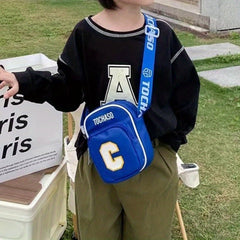 Casual PU Leather Crossbody Bag For Boys