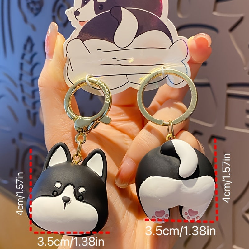 Cute Panda Keychain Cartoon Doll Keyring Bag Pendant