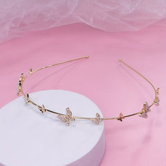 Faux Pearl Butterfly Head Hoop Bridal Hair Accessories
