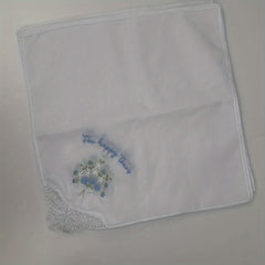Bridal Wedding Handkerchiefs with Lace Trim Something Gift