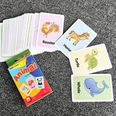 Colorful Word Recognition Flash Cards for Kids