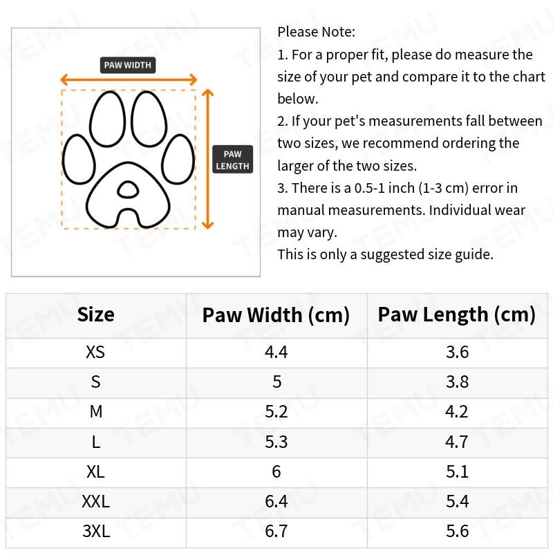 Waterproof Pet Dog Rainshoes for Small Dogs Soft Sole Feet Covers