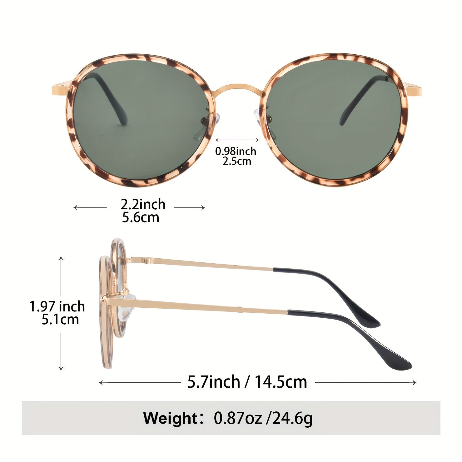 Men's Retro Round Frame Sunglasses for Outdoor Activities