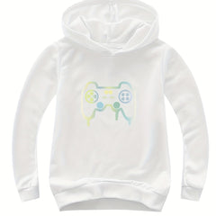 Gamepad Print Hoodies Comfy Pullover Sweatshirt Spring Fall Sports Gift