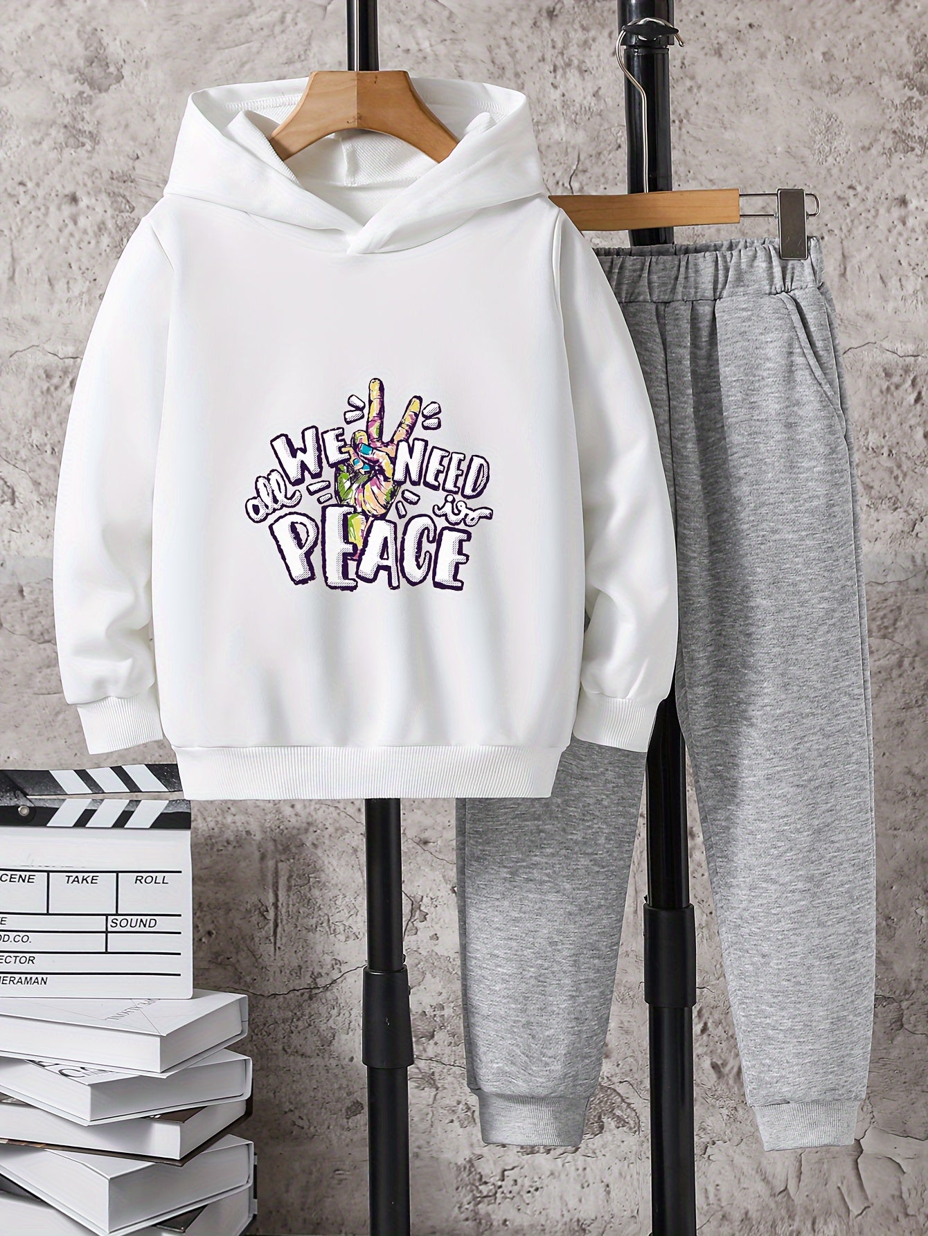 Boys Casual Hoodie & Sweatpants Set