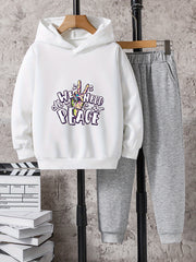 Boys Casual Hoodie & Sweatpants Set