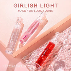 Waterproof Lip Gloss Mirror Luster Dewy Texture Transparent Sheer