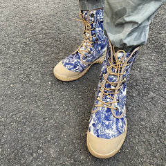 Men's Graffiti Style High Top Boots