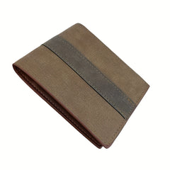 Men's Block Short Wallet Money Clip Card Holder Coin Purse
