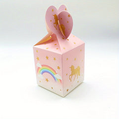 6pcs Unicorn Gift Boxes Snack Boxes for Birthday Party