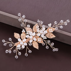 Faux Pearl Hair Clip Non slip Duck Billed Clip Side Clip Bangs Clip