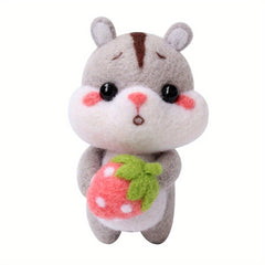 Hamster Toy Wool Felting Set DIY Material Package 6 Styles