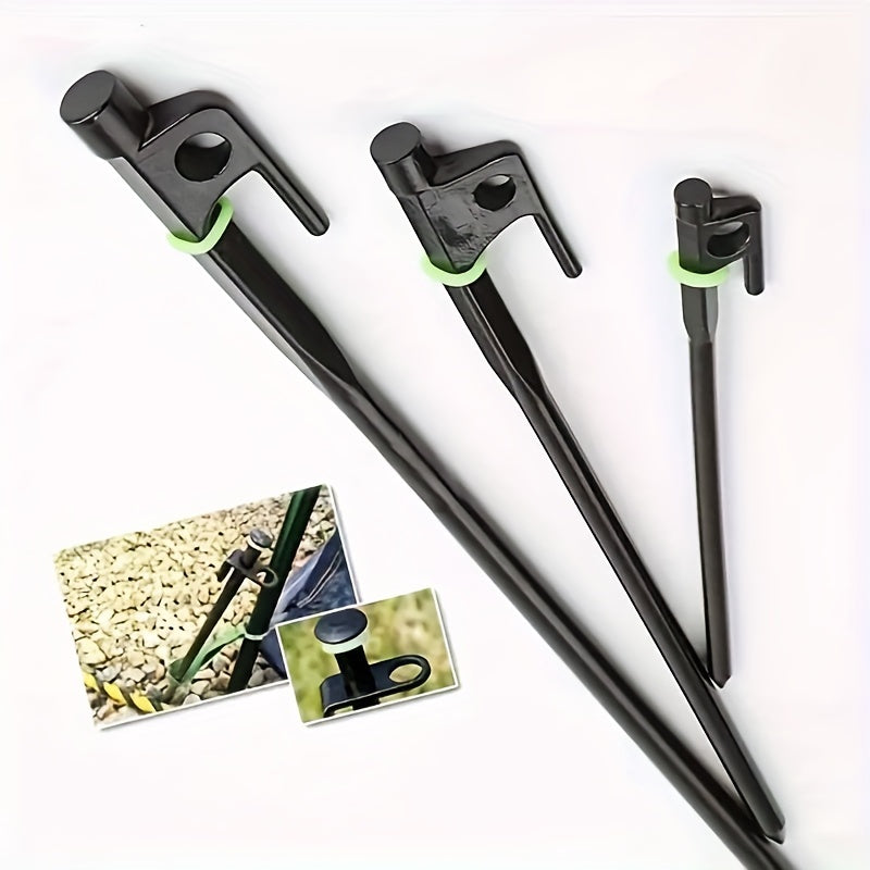 10pcs Green Camping Nail Luminous Rings Tent Accessories