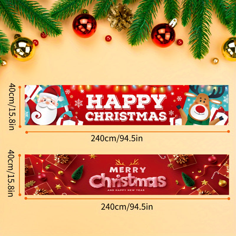 1pc Christmas Banner Party Decoration Props