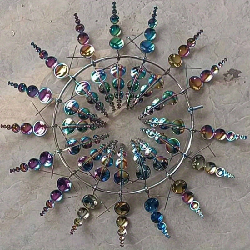 Whimsical 3D Sunflower Wind Spinner