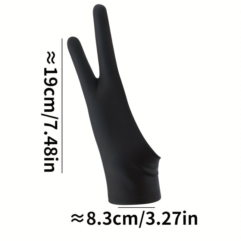 1pc Drawing Glove for Digital Drawing Tablet Two Finger Protective Gloves