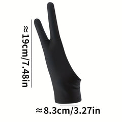1pc Drawing Glove for Digital Drawing Tablet Two Finger Protective Gloves