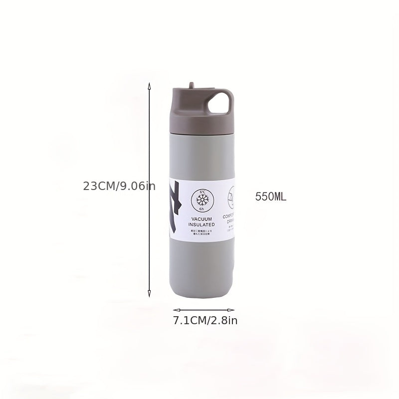 Large Capacity Leakproof Water Bottle with Straw for Outdoor Sports