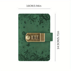 A7 Retro Notebook with Lock Pocket Notepad