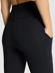 High Waist Yoga Biker Shorts With Pocket Running Fitness Shorts