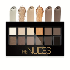 12 Colors Smokey Eyeshadow Palette Brown Dark Series Matte Pearly Finish