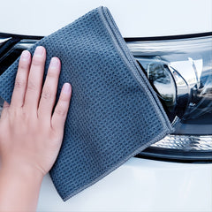Professional Microfiber Waffle Drying Car Wash Towel 60 cm Grey