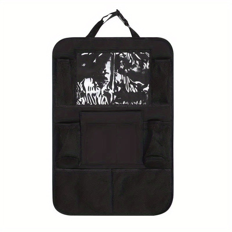 Car Seat Back Storage Bag with Tablet Holder and 8 Mesh Pockets