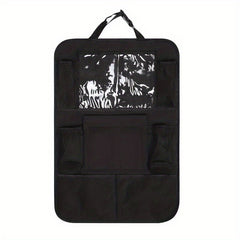 Car Seat Back Storage Bag with Tablet Holder and 8 Mesh Pockets