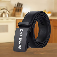 Personalized Carved Men's Belt with Automatic Buckle