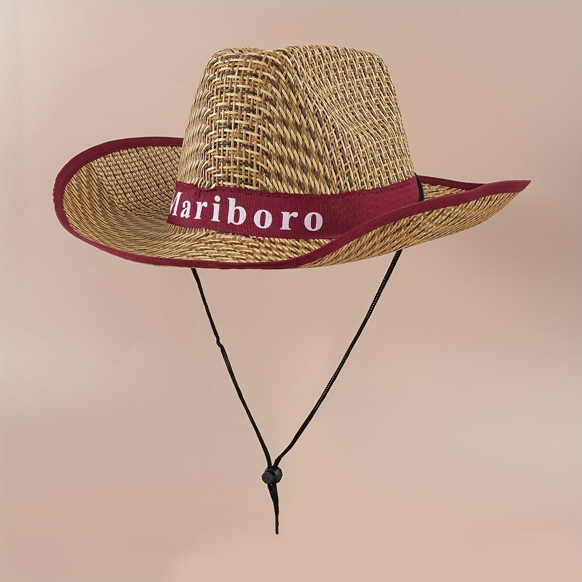 Sunshade Cowboy Hat Plaid Straw Hat Outdoor Fishing Travel Beach Hat