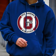 Retro Letter Pattern Print Hoodie For Men