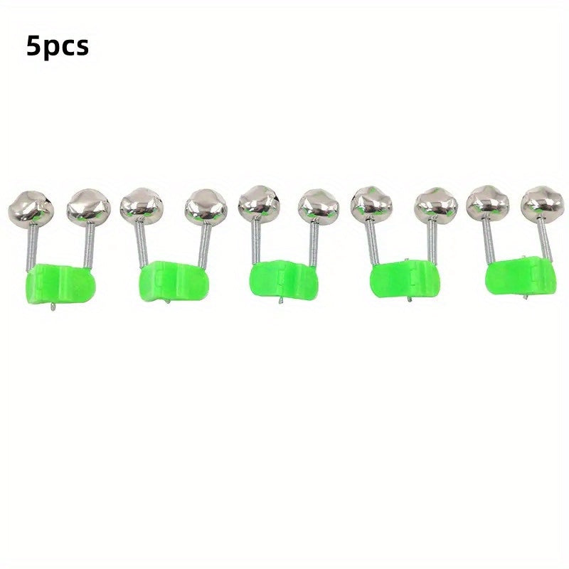 20pcs Double Ringing Fishing Bell Plastic Clip Buckle Sea Fishing Pole Tackle