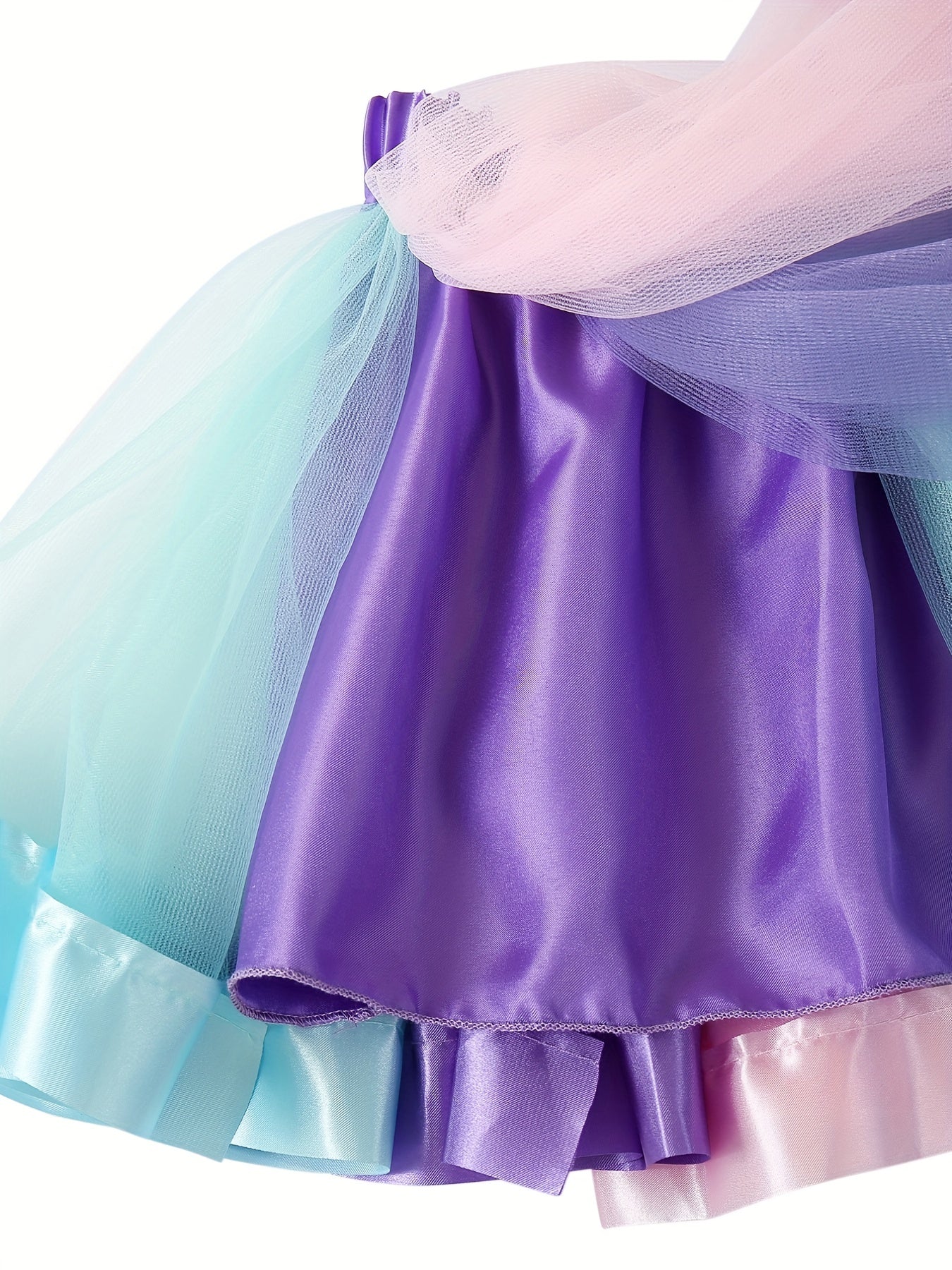 Girls Mermaid Costume Ballet Skirt Party Dance Tutu Skirt