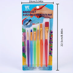 6pcs DIY Painting Nylon Hair Pens Set for Art Chalk Watercolor