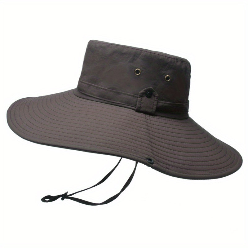 Men's Waterproof Mountaineering Hat Anti UV Sun Wide Brim Caps