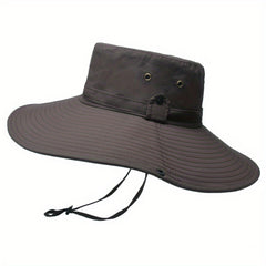Men's Waterproof Mountaineering Hat Anti UV Sun Wide Brim Caps