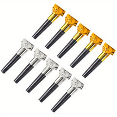 10pcs 6 Laser Blowers Birthday Party Favors Mixed