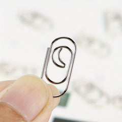 20pcs Moon Metal Paper Clips for Offices and Schools