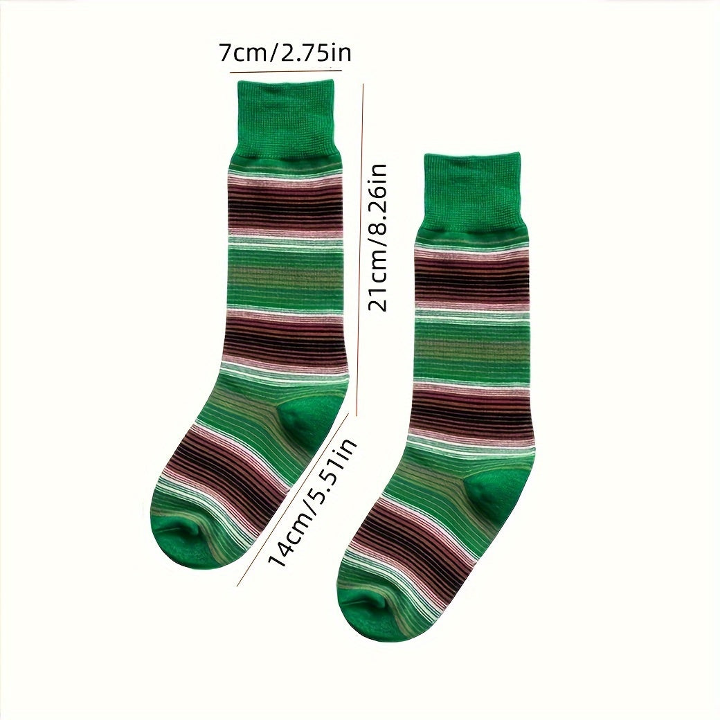 Stylish Striped Socks Breathable Comfortable Sports Socks