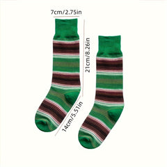 Stylish Striped Socks Breathable Comfortable Sports Socks