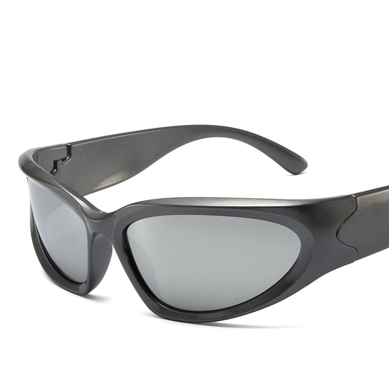 Wrap Around Sunglasses Cyber Y2K Sunglasses Round Sunglasses