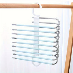 9-Layer Hanger Organizer Non-Slip Styling Trouser Coat Folding Storage