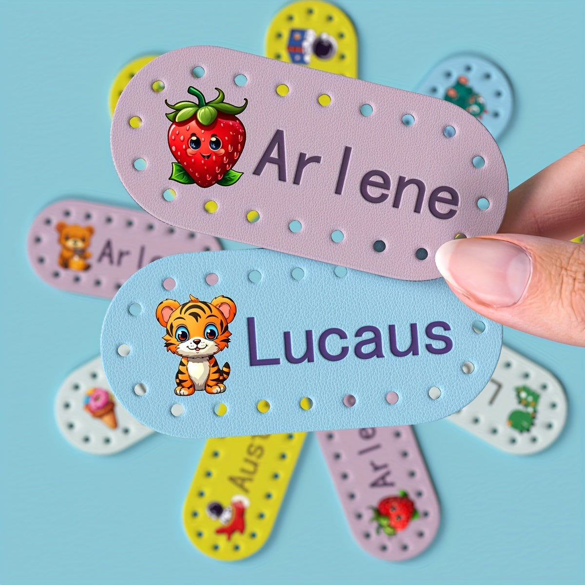Custom Name Stickers for Kids School Clothes and Bags