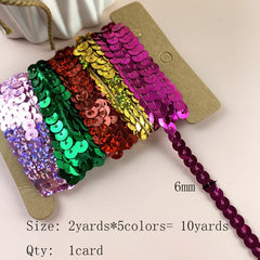 DIY Colorful Sequin Strips 9 14m Card