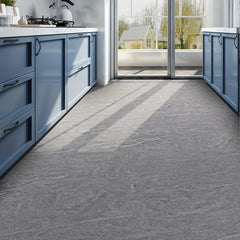 Retro Gray Cement Grain Crack Floor Sticker Anti Slip Waterproof