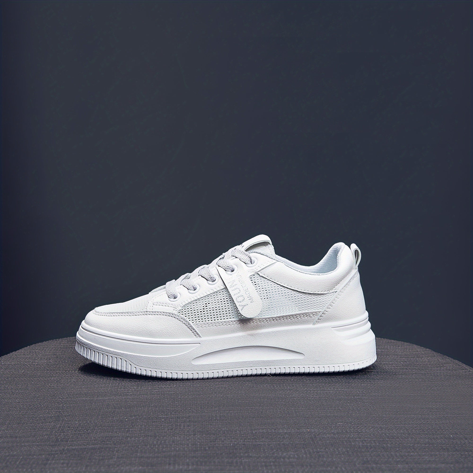 Women's Mesh Lace Up Platform Sneakers Non Slip Breathable Running Shoes